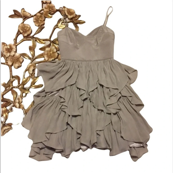 Mint Jodi Arnold Layered 100% Silk Dress Size 0 - Picture 1 of 9